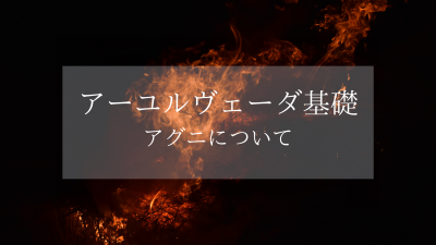 アーユルヴェーダ基礎［アグニについて］